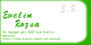 evelin rozsa business card